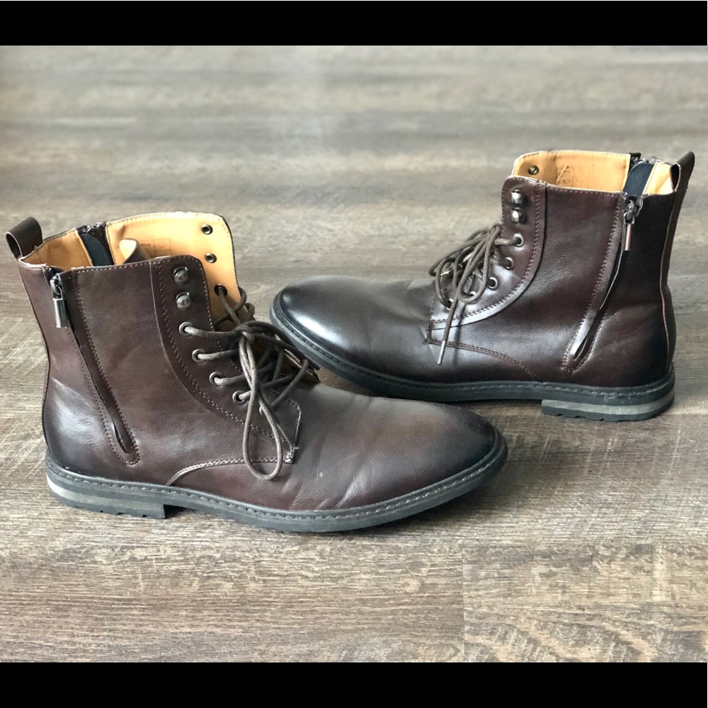 Lace-Up Zip Boot